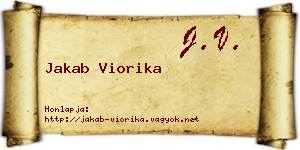 Jakab Viorika névjegykártya